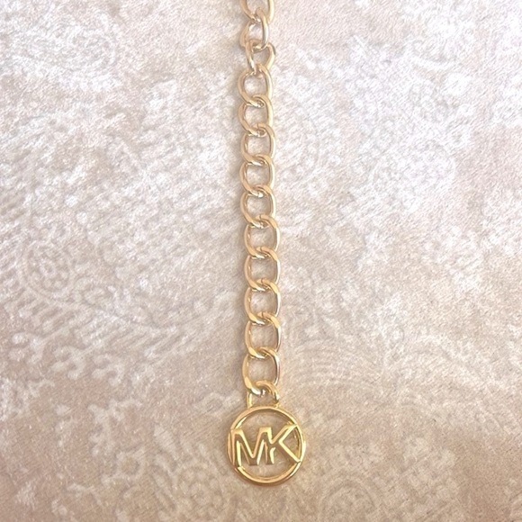 Brand New Michael Kors Gold Tone Logo Metal Chain Belt Adjustable Length main image 10